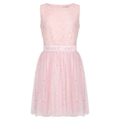 Yumi Girl Pink Embellished Party Dress